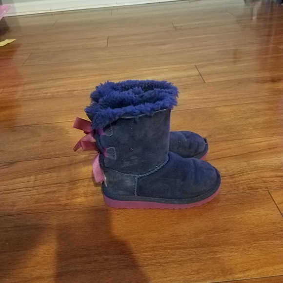 Beautiful Purple with Pink Ugg boots. Sz 10 - Picture 3 of 3